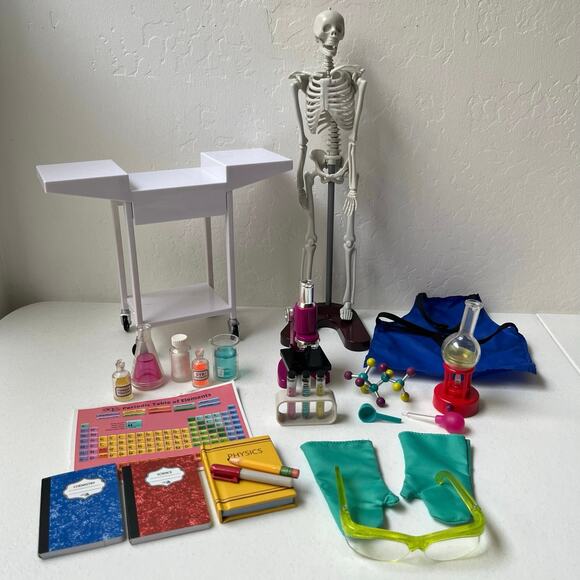 Our Generation School Room Science Lab for 18" Dolls Chemistry Stem Skeleton - Picture 1 of 13